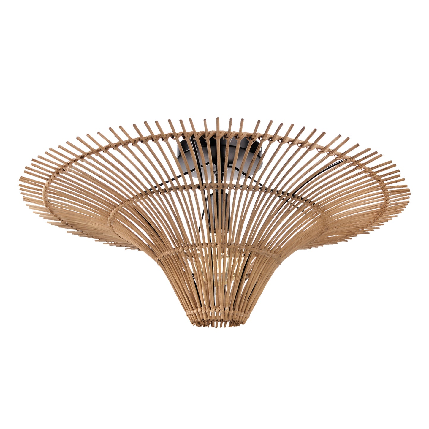 Modern Large Rattan Pendant Light – Woven Ceiling Lampshade