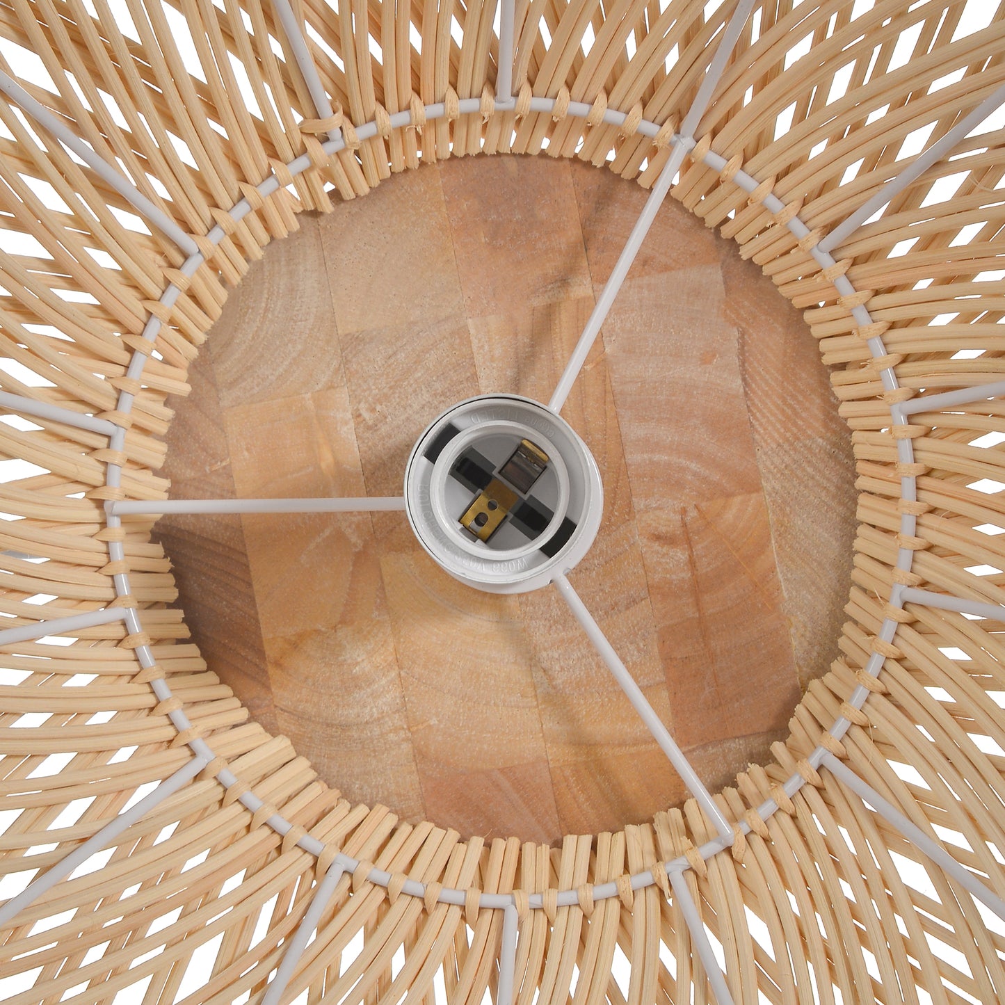 Modern Hand-Woven Rattan Pendant Light - Nordic Organic Teardrop Lamp