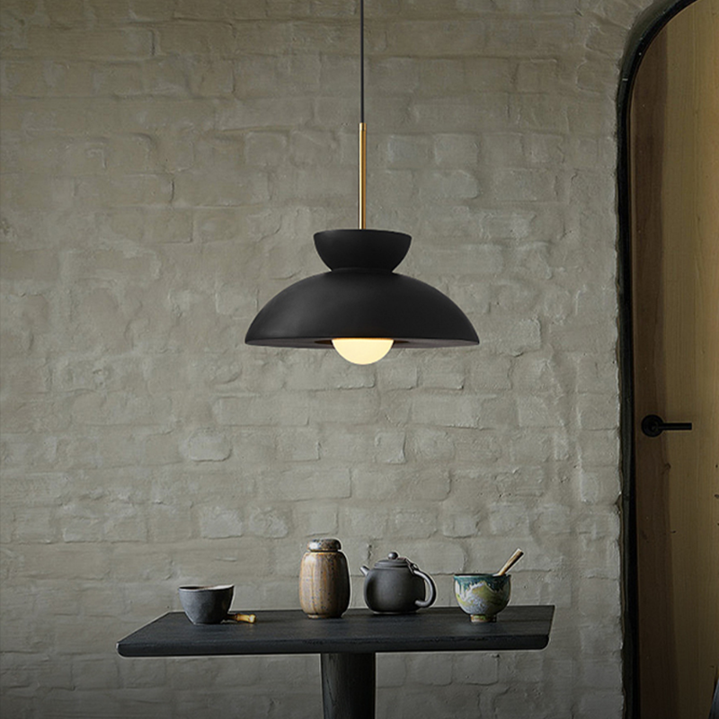 Resin Dome Ceramic Colorful Pendant Light