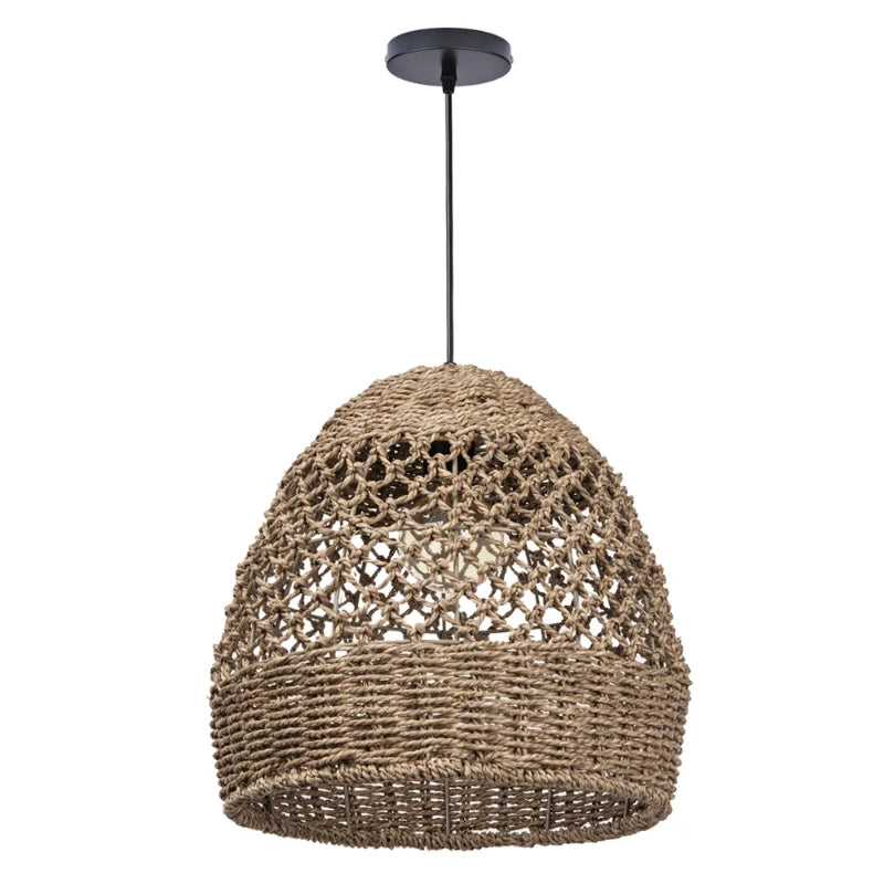 Natural Seagrass Pendant Light Handmade Lampshade