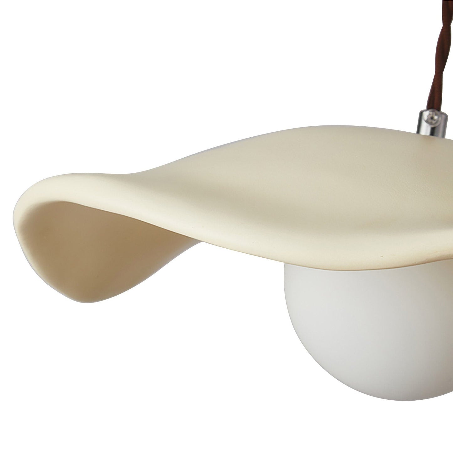 Cream Green Style Dining Room Pendant Light Creative Resin Pendant Lamp Shade