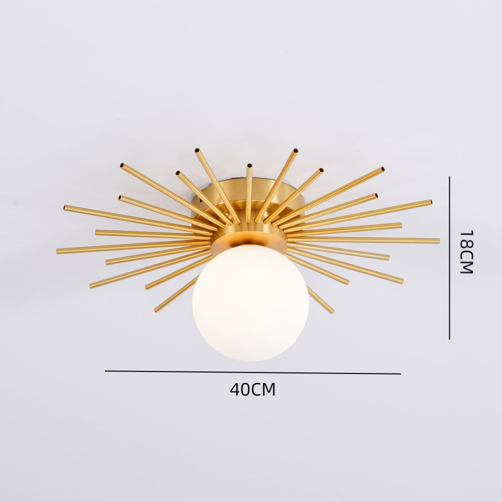 Gold Metal Living Room Chandelier