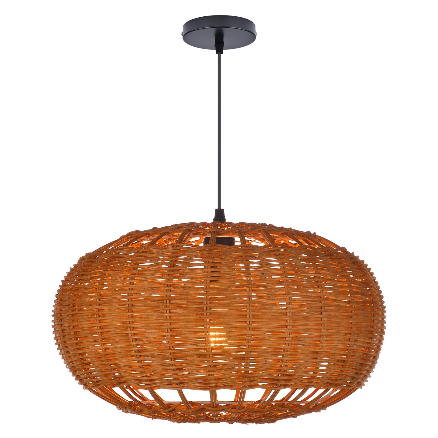 Rattan chandelier retro Japanese style wabi-sabi style bamboo pendant light