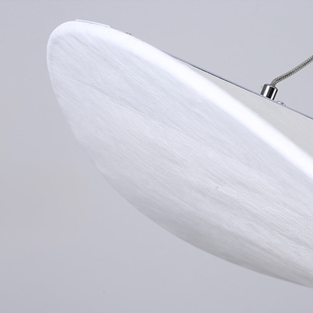 Modern Wavy Fiber Pendant Light - Wabi-Sabi Linear Hanging Lamp