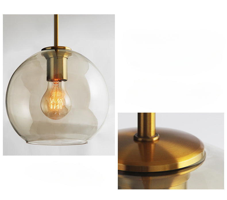 Modern Minimalist Glass Pendant Light for Coffee Bar