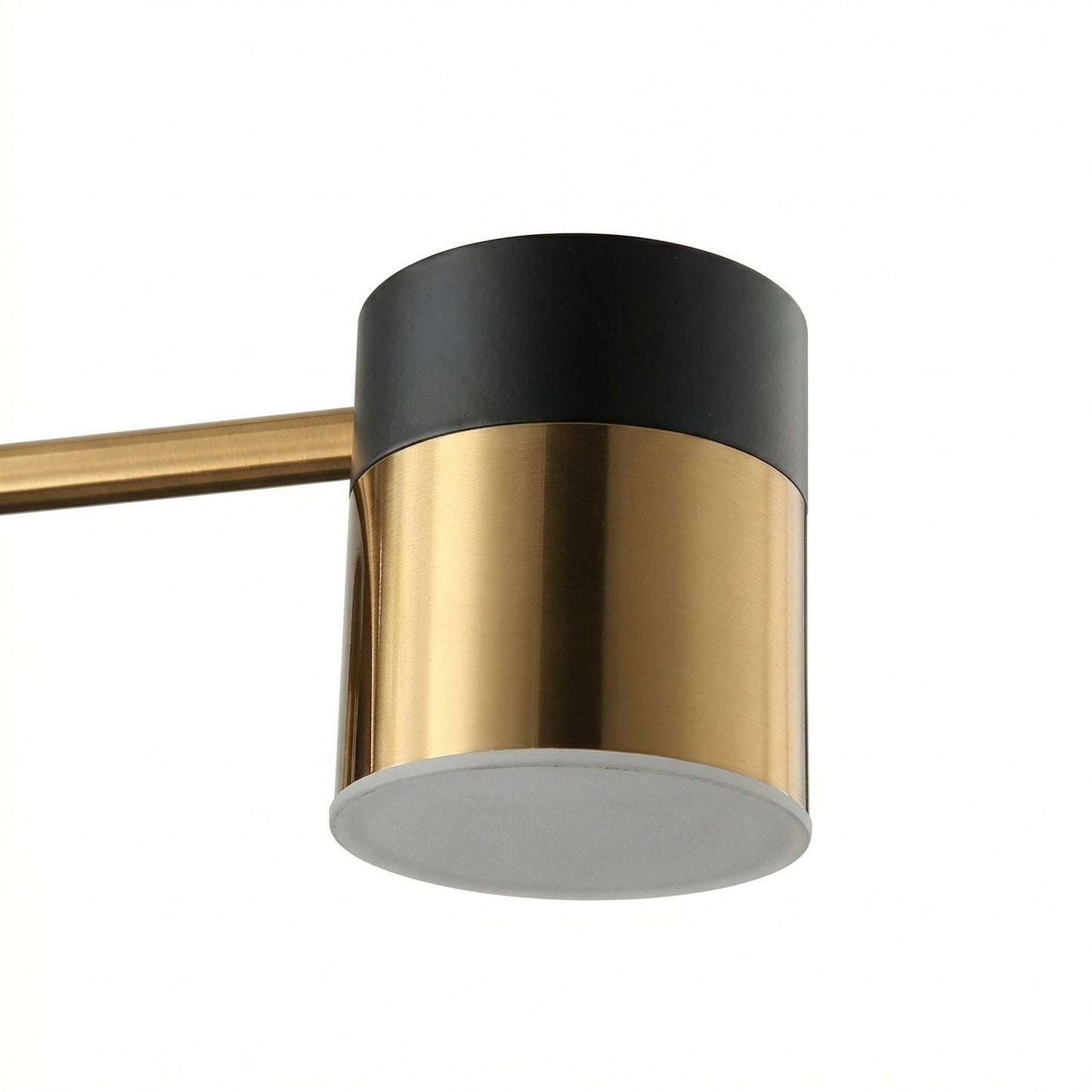 Modern LED Wave Linear Chandelier - Brushed Brass Dining Room Light