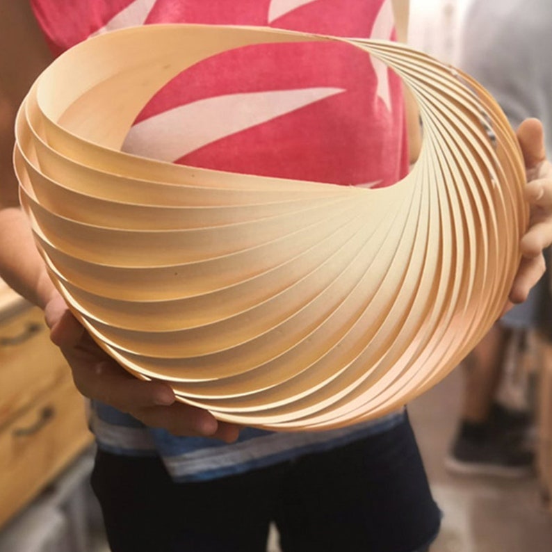 Shell Plug In Wall Sconce Wood Lampshade Art Sconce Light