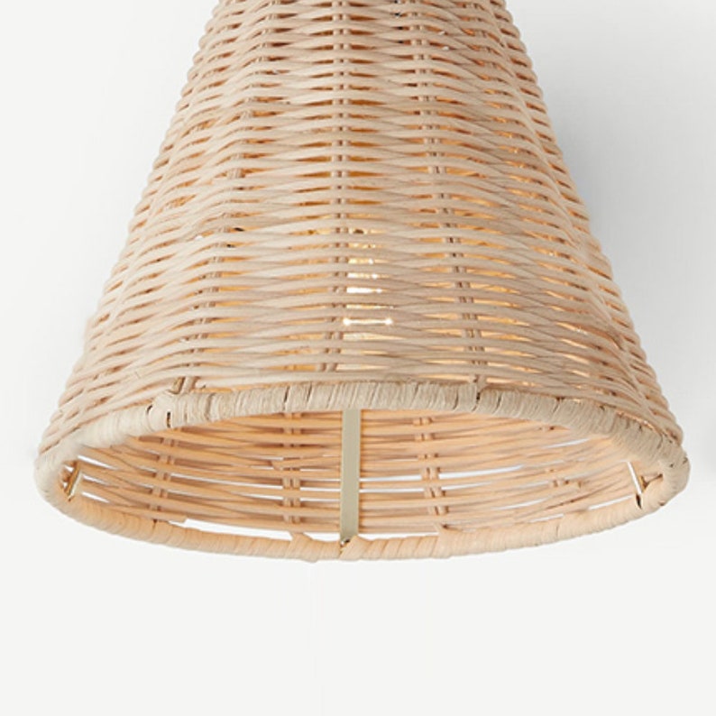 Rattan Wall Lamp Plug In Wall Lights Wicker Lampshade