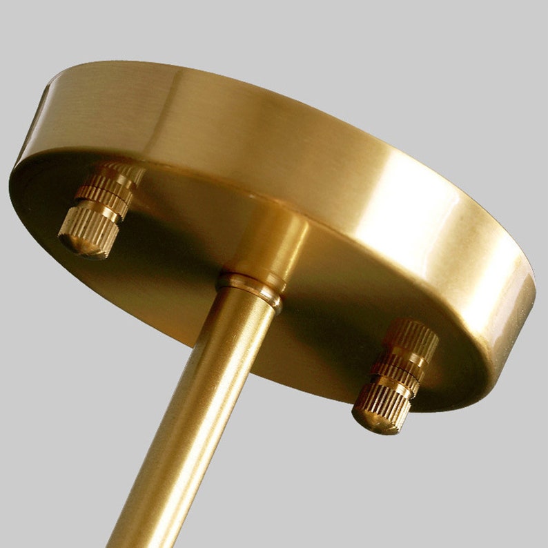 Mid-Century Brass Sputnik Ceiling Light - Modern Glass Globe Flush Mount