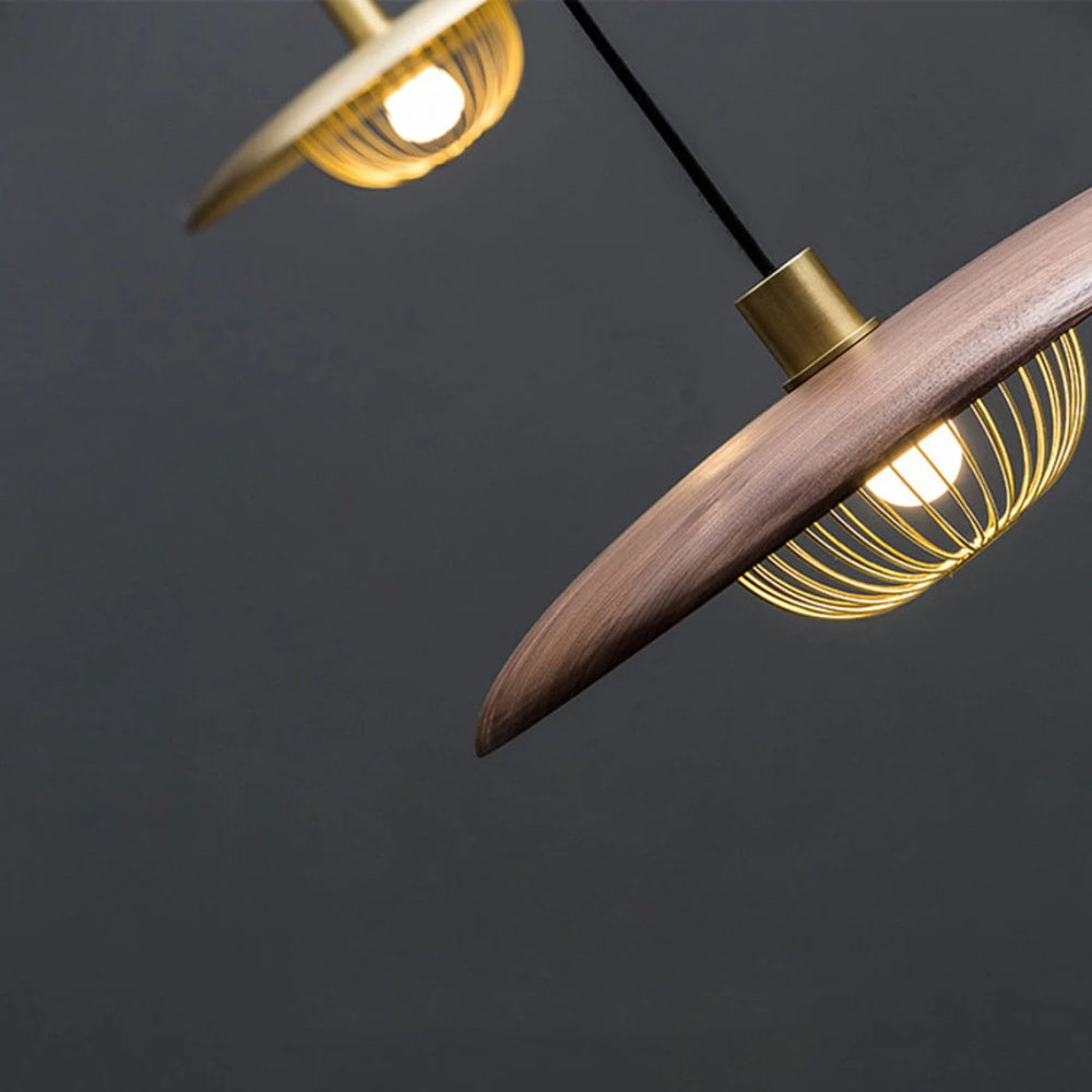 Mid-century Elegant Wooden Ceiling Lighting