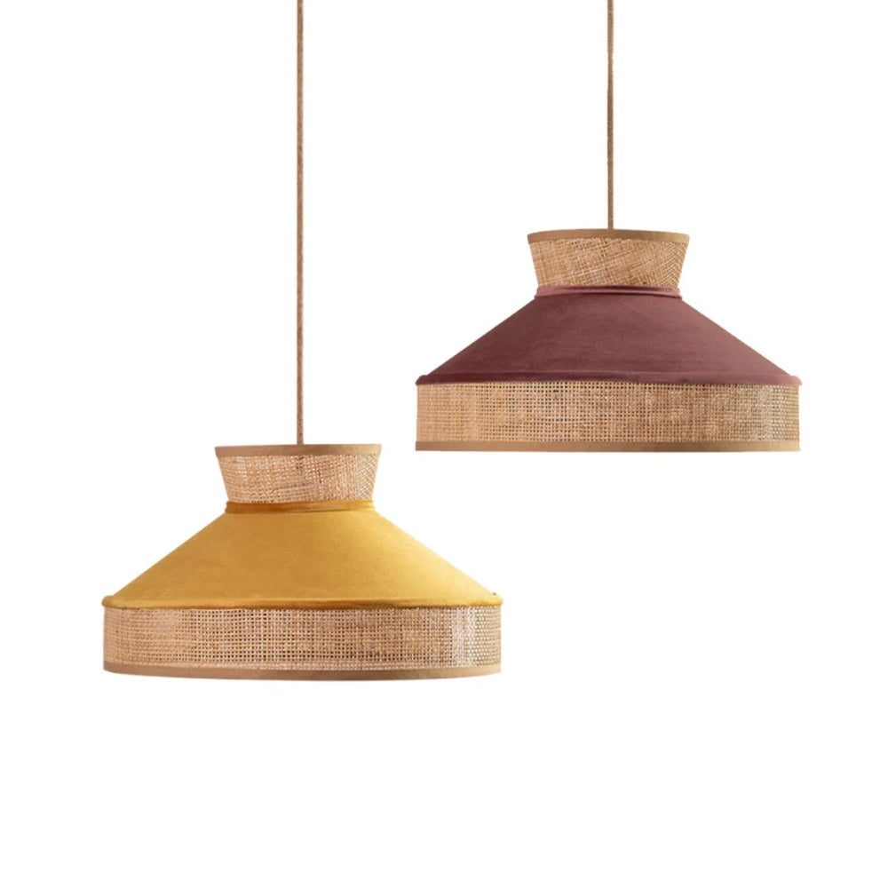 Nordic Pendant Light Drum Fabric Lamp fixtures