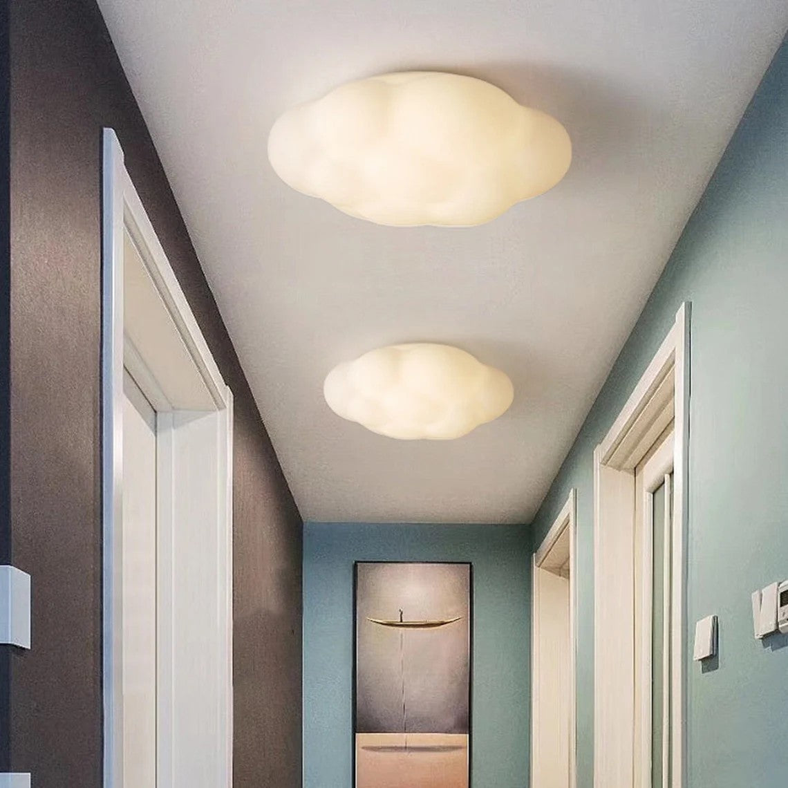 Design Cloud Light White Nursery Ceiling Lamp