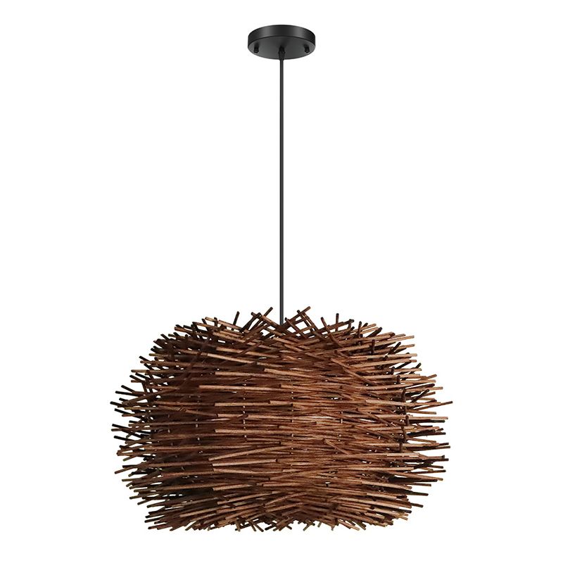 Wood Modern Geometric Shape Pendant Lights