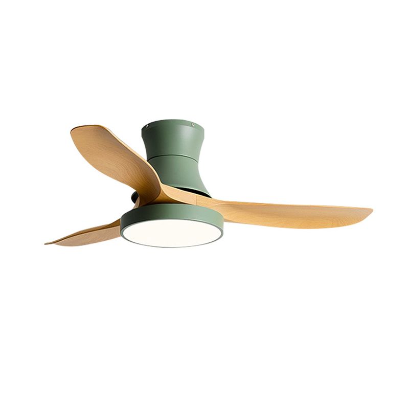 Modern 3-Blade Ceiling Fan Polish Finish Fan with Light for Home