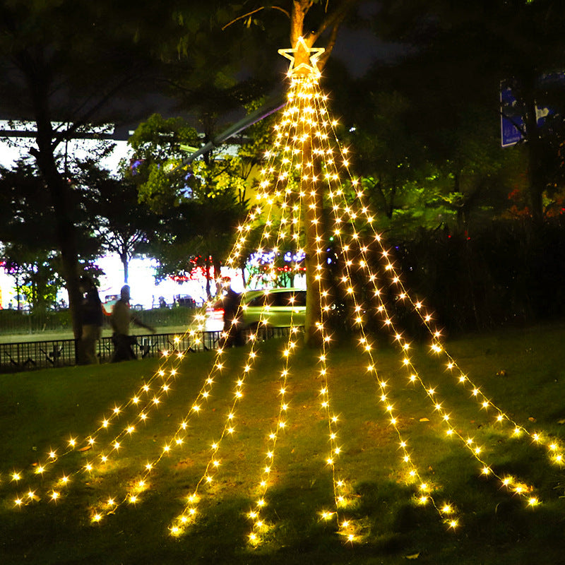 Outdoor Christmas  Waterproof 350 LED Star Lights Tree Decorations