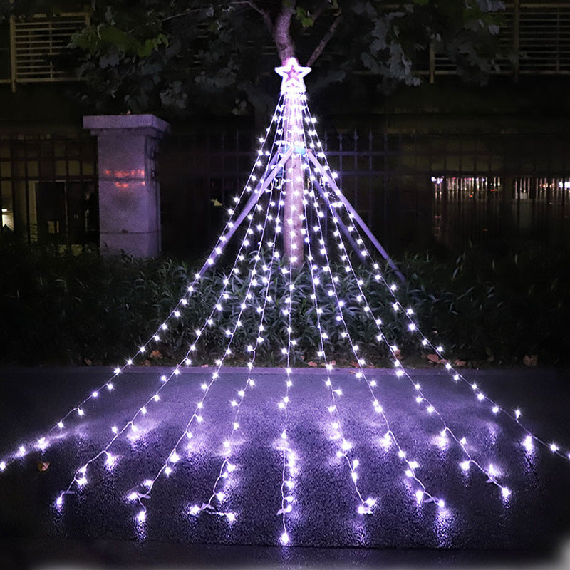 Outdoor Christmas  Waterproof 350 LED Star Lights Tree Decorations