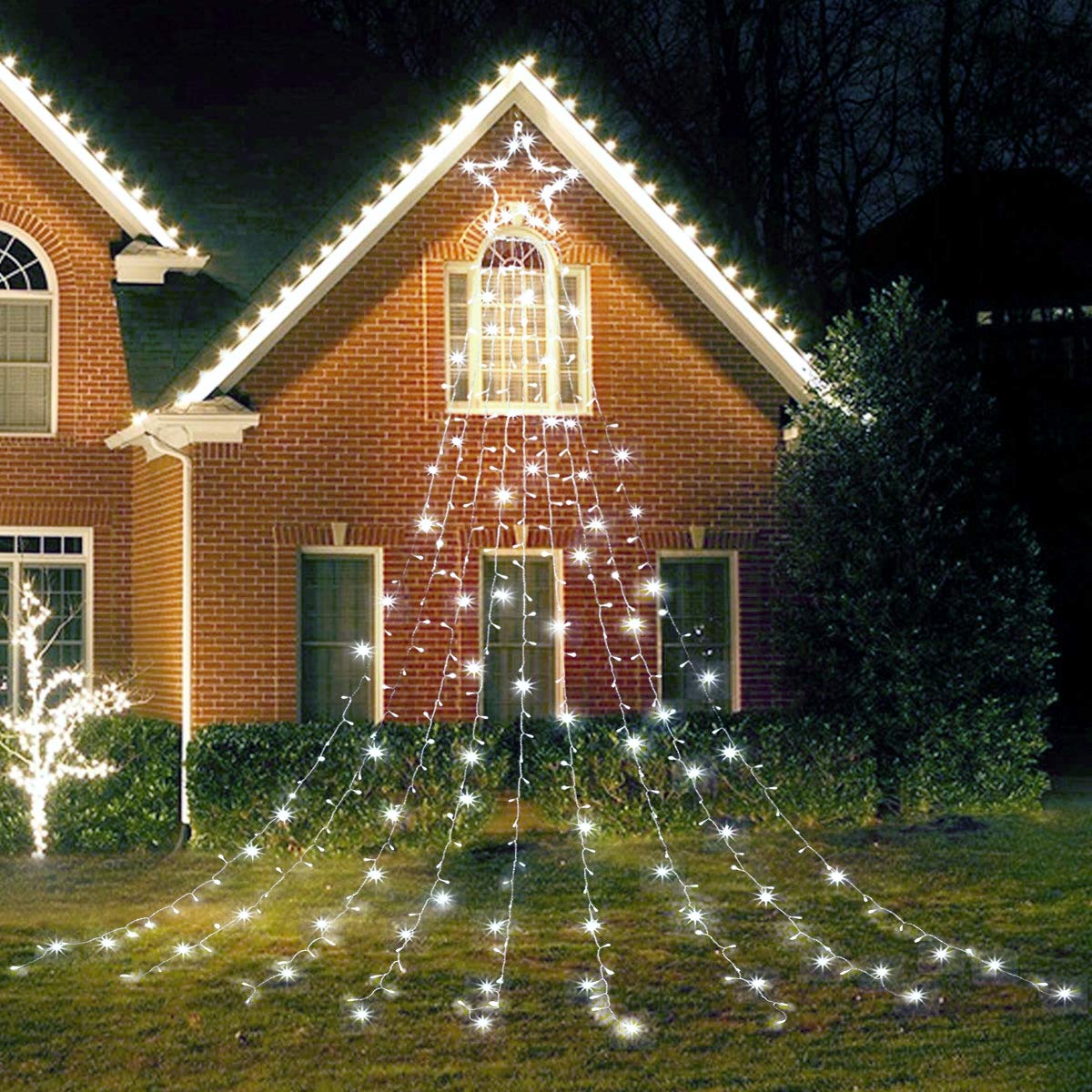 Outdoor Christmas  Waterproof 350 LED Star Lights Tree Decorations