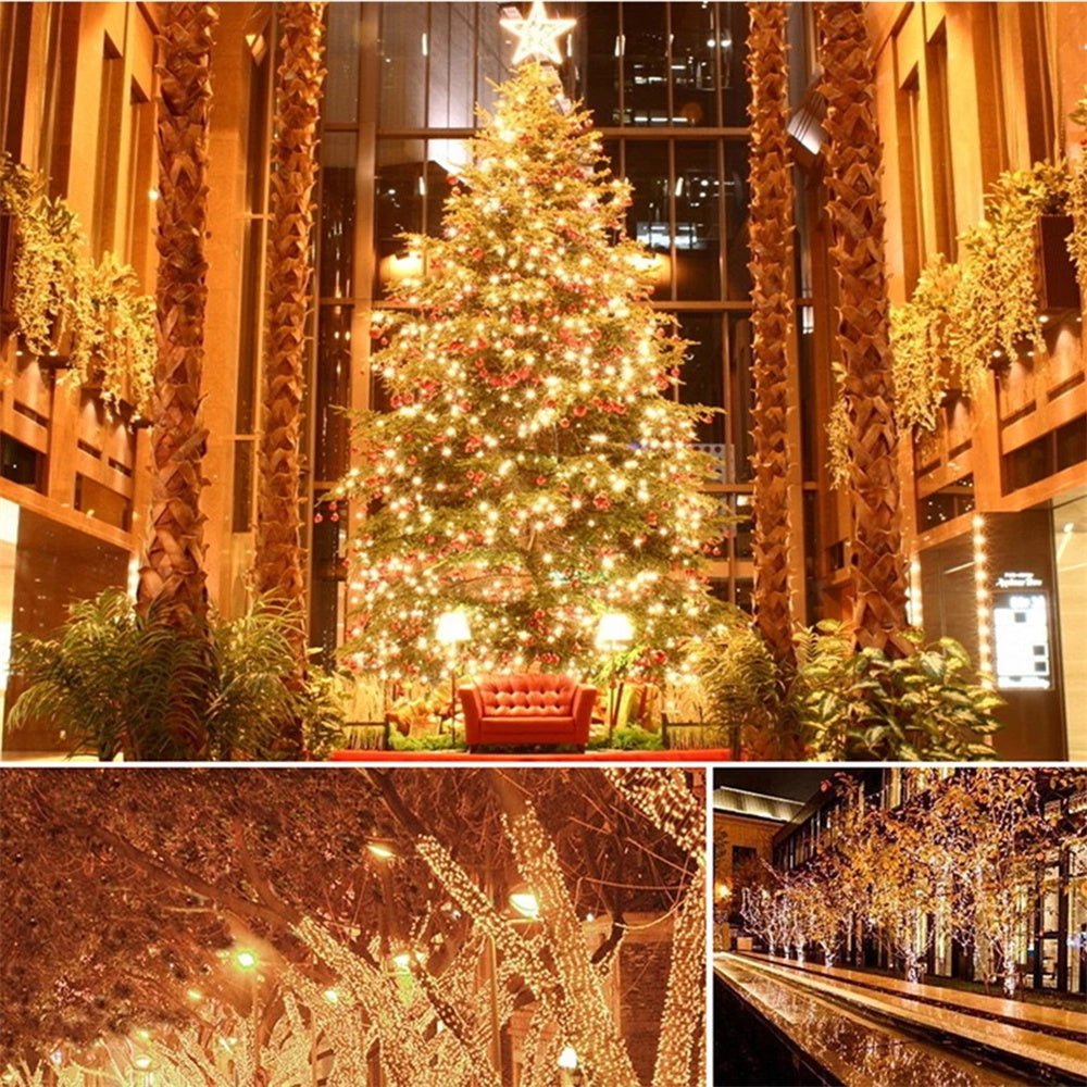 Outdoor Christmas  Waterproof 350 LED Star Lights Tree Decorations