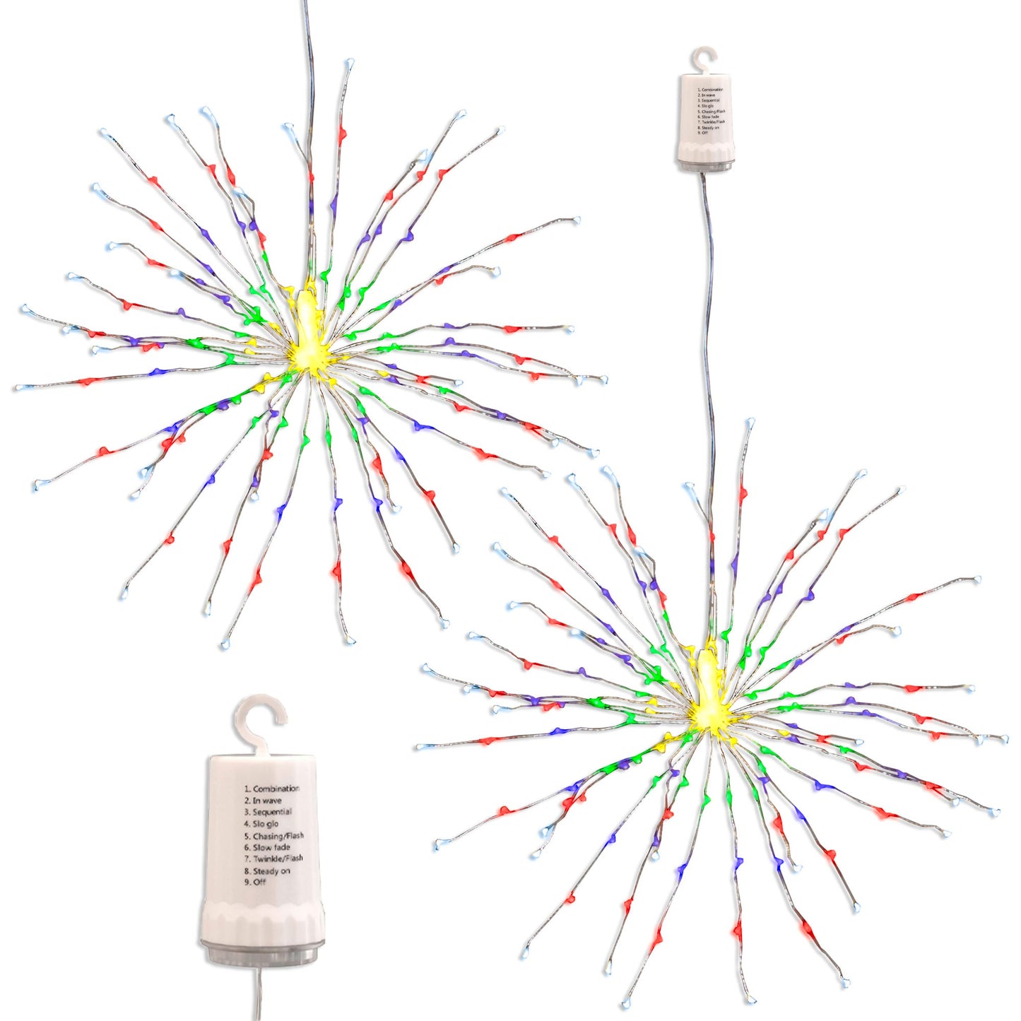 120 LEDs 8 Mode Explosion Fireworks Led Copper Wire Fairy Lights