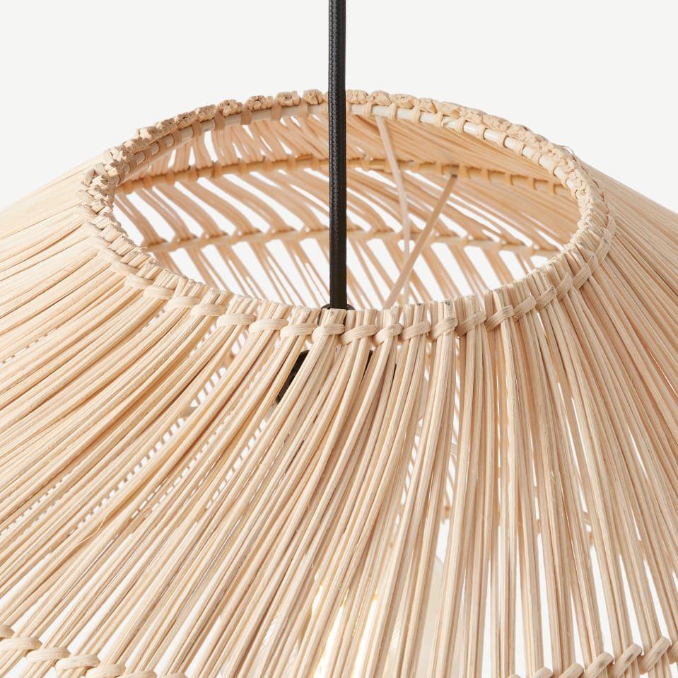 Natural Woven Lamp Shade Wicker Pendant Light