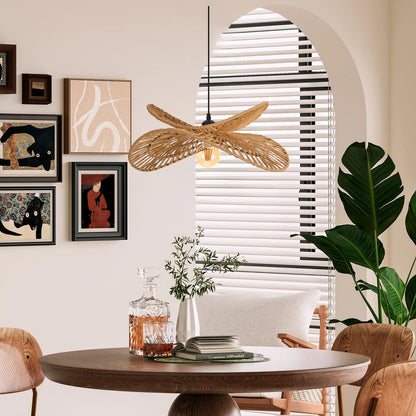 Double Tier Hemp Rope Pendant Light