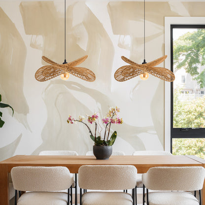 Double Tier Hemp Rope Pendant Light