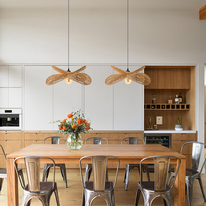Double Tier Hemp Rope Pendant Light