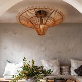 Load image into Gallery viewer, Modern Large Rattan Pendant Light – Woven Ceiling Lampshade