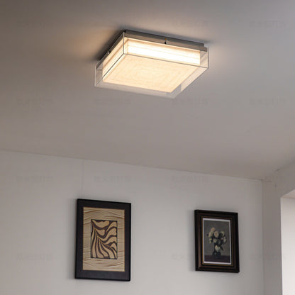Modern Square Acrylic Flush Mount Light - 3-Color Ceiling Lamp