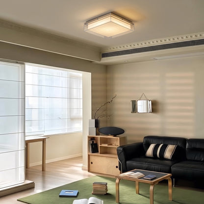 Modern Square Acrylic Flush Mount Light - 3-Color Ceiling Lamp