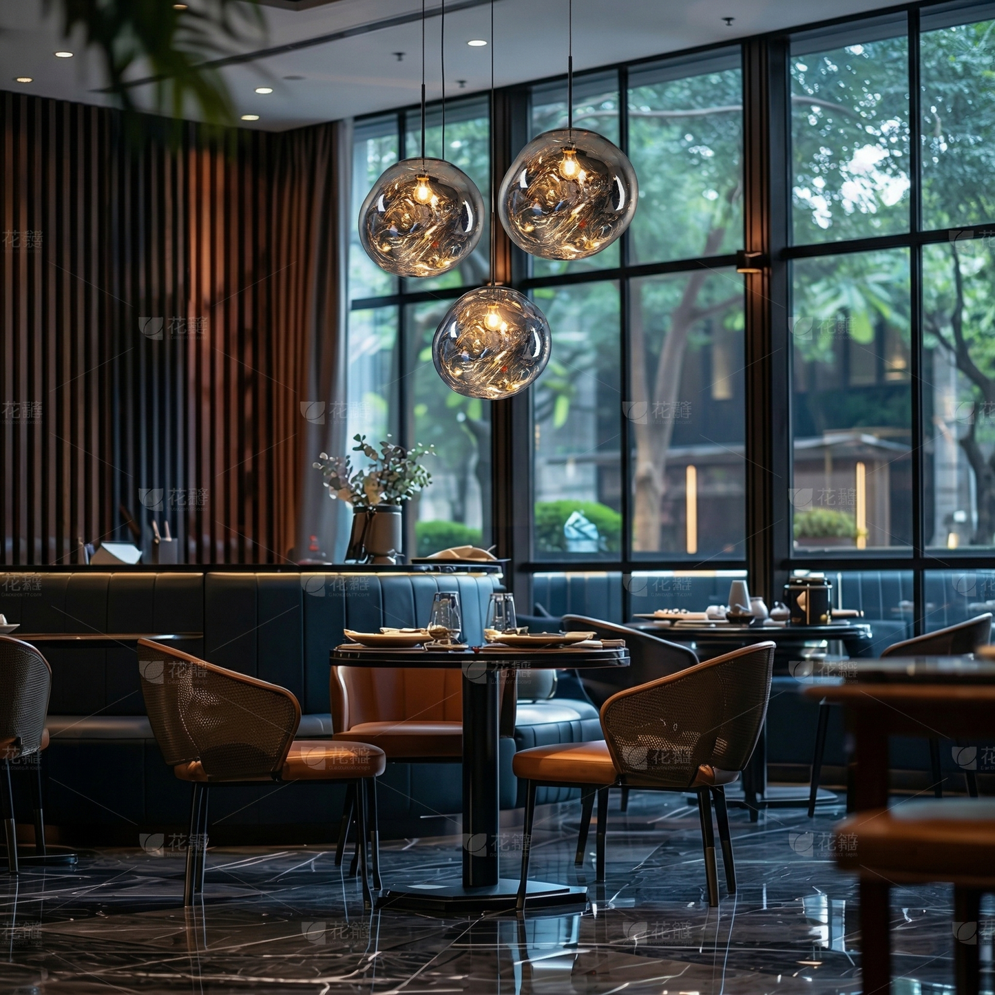 Modern Melt Pendant Light - Irregular Mirror Lava Glass Chandelier