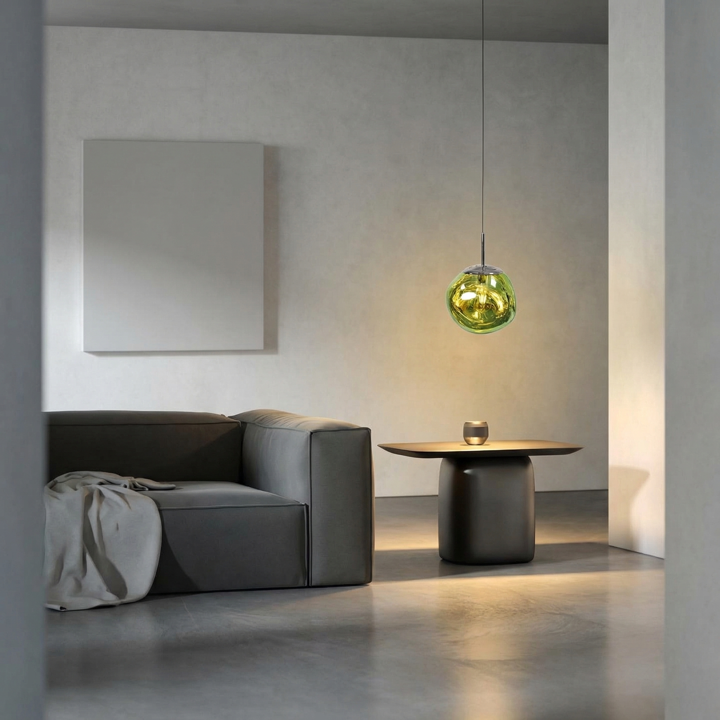 Modern Melt Pendant Light - Irregular Mirror Lava Glass Chandelier