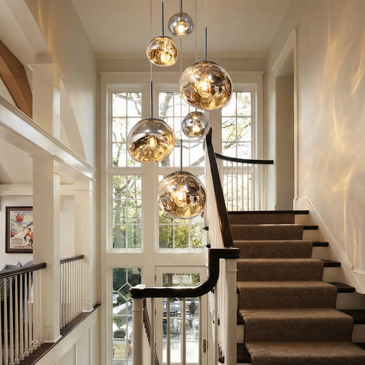 Modern Melt Pendant Light - Irregular Mirror Lava Glass Chandelier