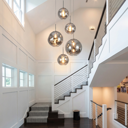Modern Melt Pendant Light - Irregular Mirror Lava Glass Chandelier