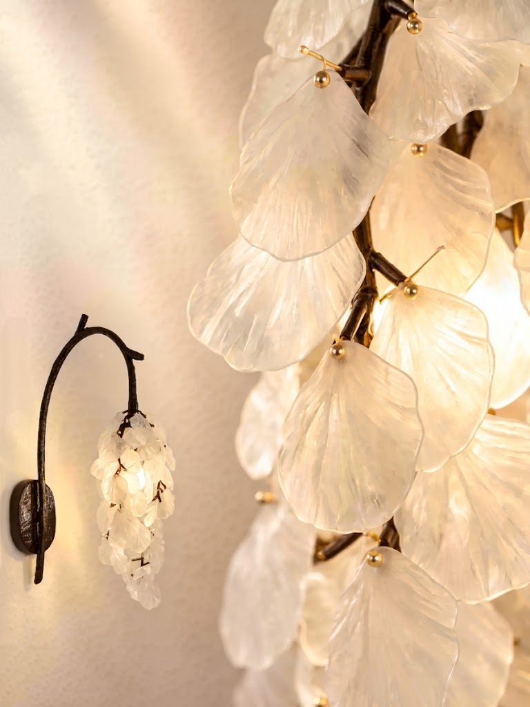 Bronze Branch Petal Wall Light