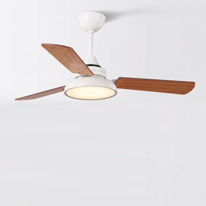 Modern 3-Blade LED Ceiling Fan with Remote - 106cm & 120cm Wood Fan Light