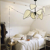 Load image into Gallery viewer, Modern Rattan Pendant Light – Artistic Multi-Leaf Woven Chandelier for Dining &amp; Living Room
