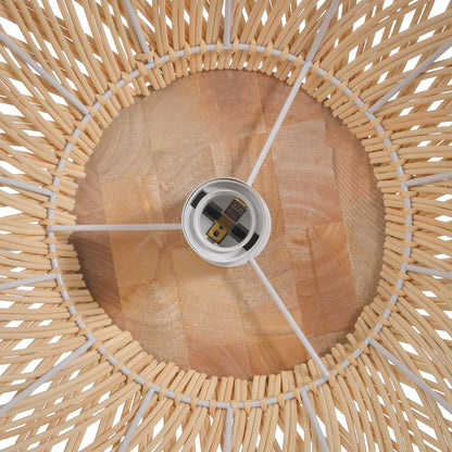 Modern Hand-Woven Rattan Pendant Light - Nordic Organic Teardrop Lamp