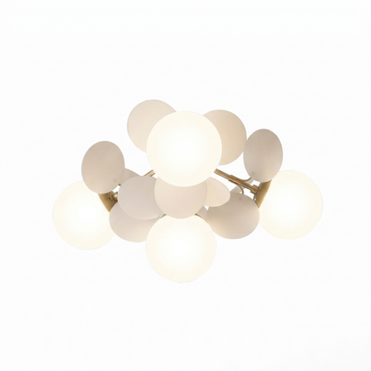 Modern White Petal Ceiling Light - Nordic Cloud Flush Mount Lamp