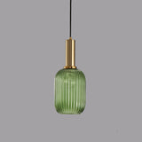 Load image into Gallery viewer, Retro Lantern Shape Stained Glass Pendant Light 