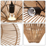 Load image into Gallery viewer, Large Rattan Pendant Light/80 cm/Modern/Ceiling Lamp/Dining room
