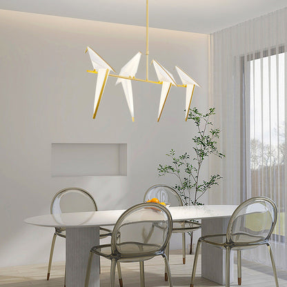 Nordic Creative Paper Cranes Ceiling Light Origami Bird Pendant Lamps