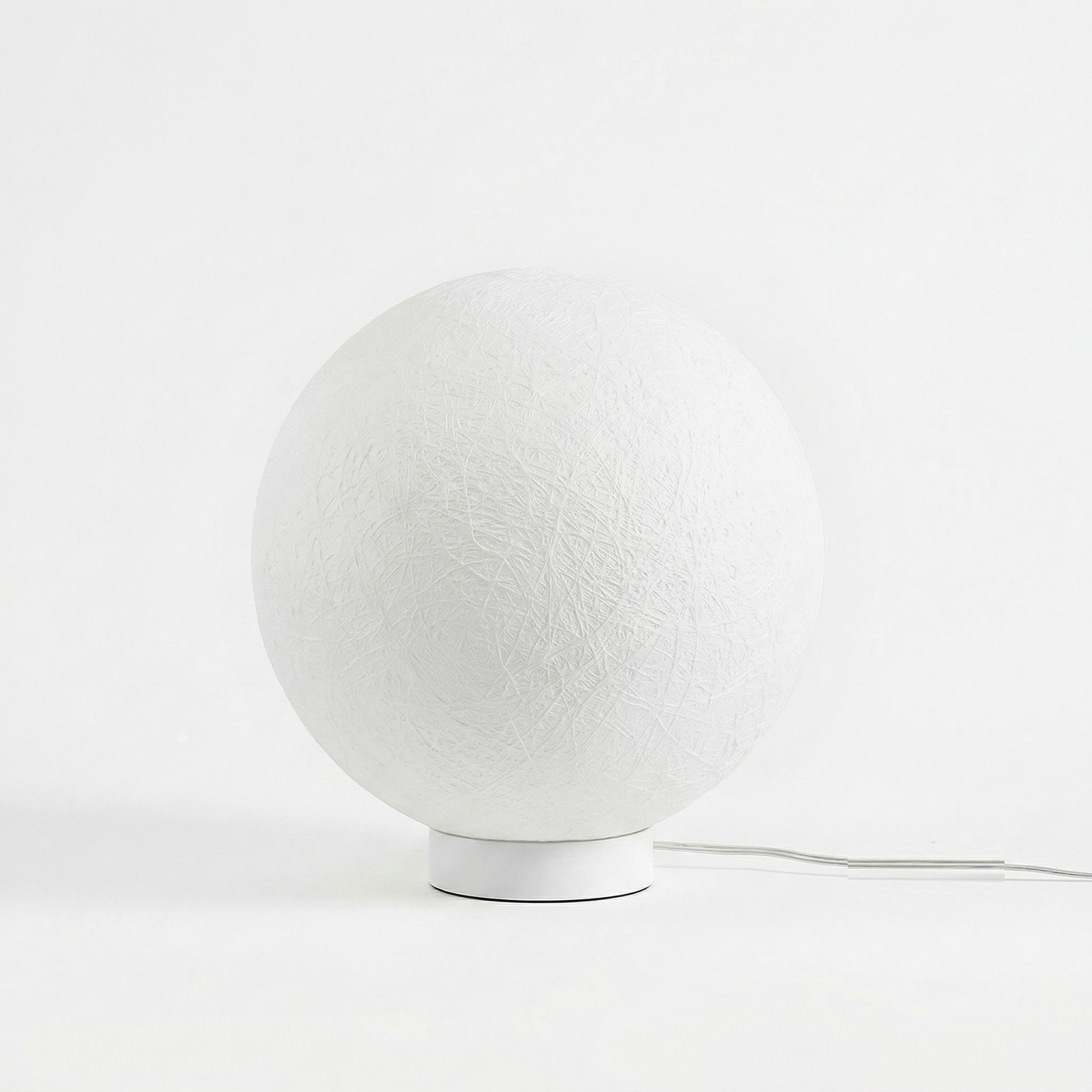 Modern Moon Globe Floor Lamp - Hemp Fiber Orb Table Light