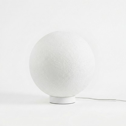 Modern Moon Globe Floor Lamp - Hemp Fiber Orb Table Light
