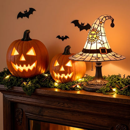 Halloween Witch Hat Lamp – USB LED Tabletop Night Light