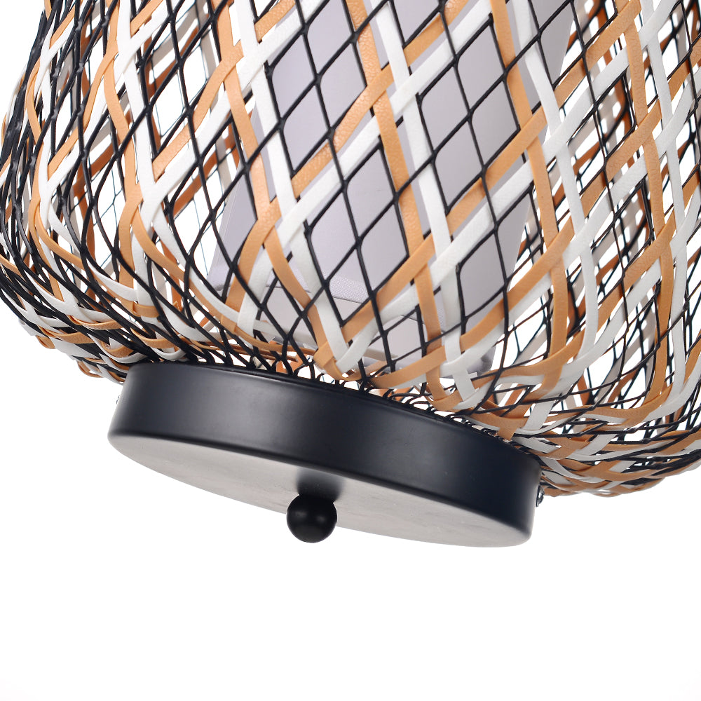 Outdoor Waterproof Lantern Rattan Pendant Lights Modern Chandelier