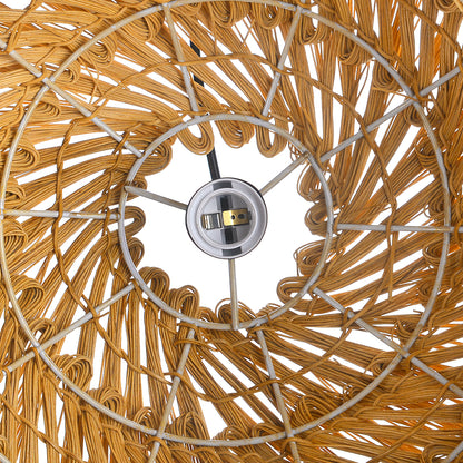 Modern Grass Tassel Pendant Light - Tropical Boho Shaggy Woven Lamp