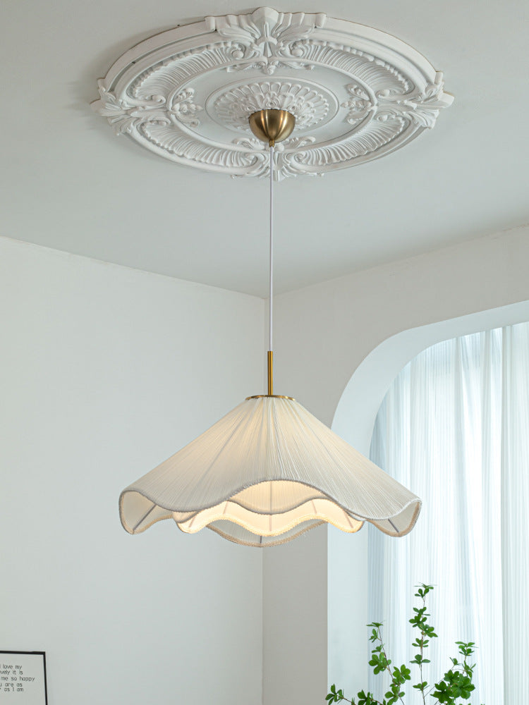 French Fabric Pendant Light for Living Room Bedroom