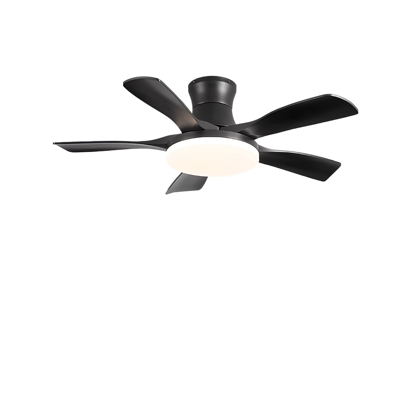 Modern 5-Blade LED Ceiling Fan - 40"/46"/56" Downrod & Flush Mount