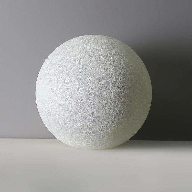 Solar Powered Moon Globe Lamp - Outdoor IP65 Waterproof Hemp Fiber Light